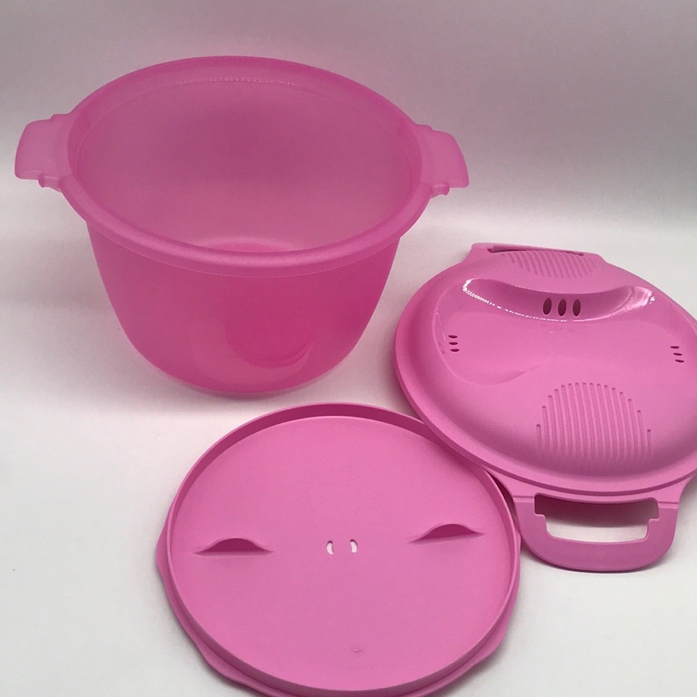 Tupperware Microwave Rice Cooker Pink Large - Picture 12 of 16